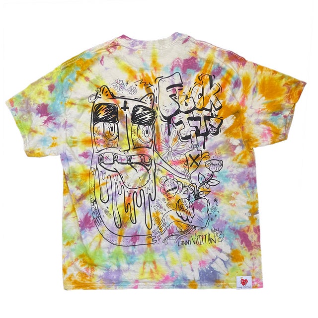 Lenny V -- Tie-Dye T-Shirt April 2023- F*ck It! (XL)